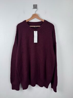 NWT Kotn Men Hamatah Sweater Burgundy Size XL